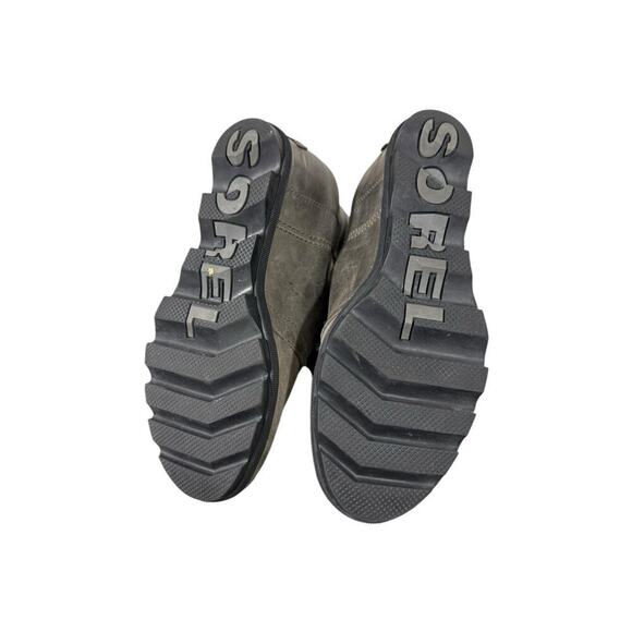 Sorel Women's Joan Of Arctic Wedge II Lace Up Ankle Boot 9 Gray Grey - Picture 9 of 9